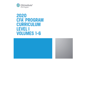 2020 CFA Program Curriculum Level I Volumes 1-6 by